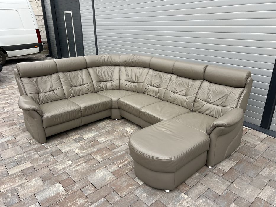 Coltar Living ~ Sufragerie XXL Piele Naturala  Forma U Himolla