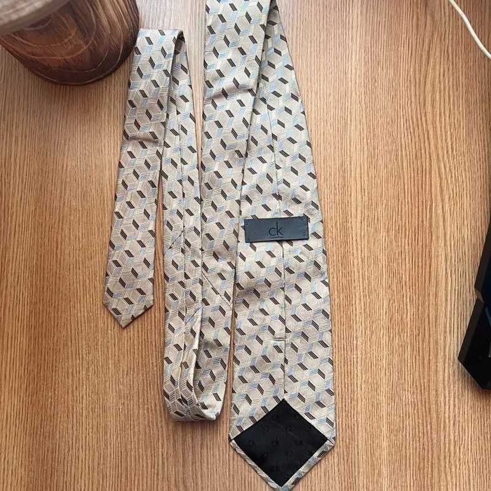 Cravata Calvin Klein ck 100% matase geometrica vintage made in japan
