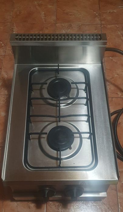 Aragaz profesional inox 2 ochiuri – pentru butelie – stare foarte bună