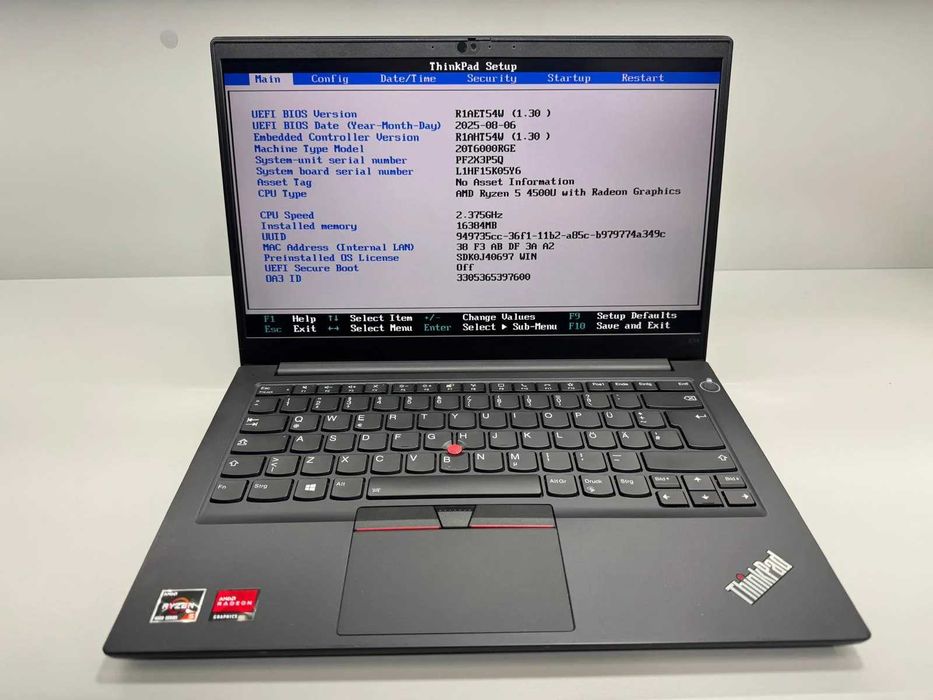 Laptop SH Lenovo E14 gen2 AMD Ryzen 5 4500U 16gb RAM SSD 512 bat NOUA