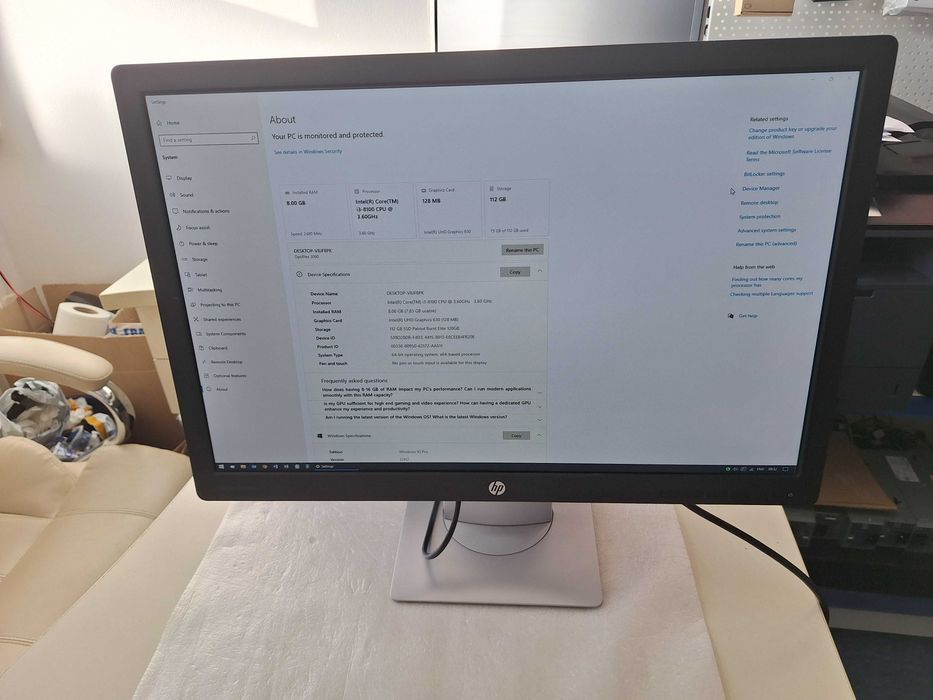 Monitoare HP EliteDisplay E242 24-inch Monitor FHD IPS