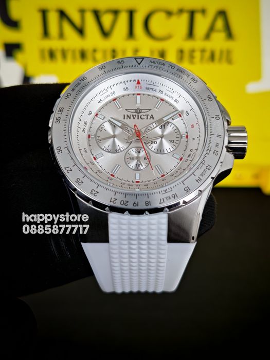INVICTA Aviator white 50 mm, Инвикта нов ръчен часовник