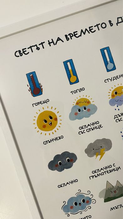 Монтесори постери - Времето