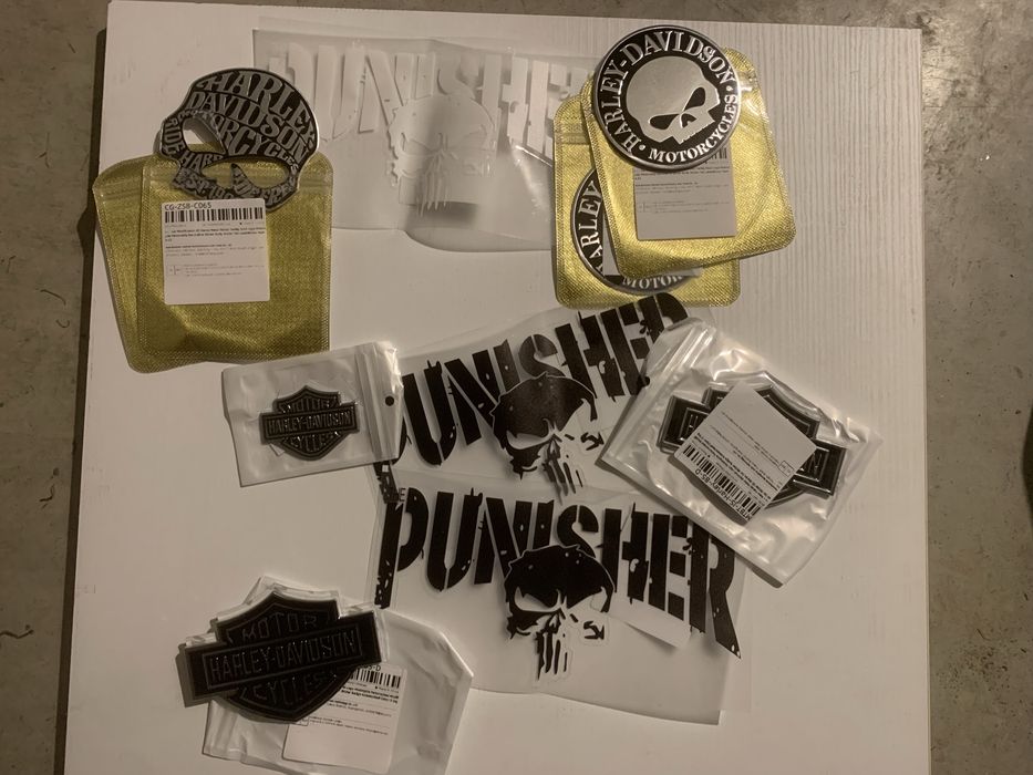 Метални емблеми и стикери Harley-Davidson (чисто нови)