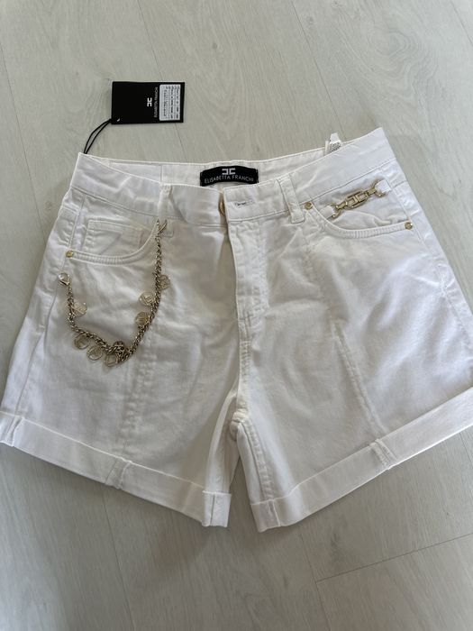 Blugi scurti albi noi EF