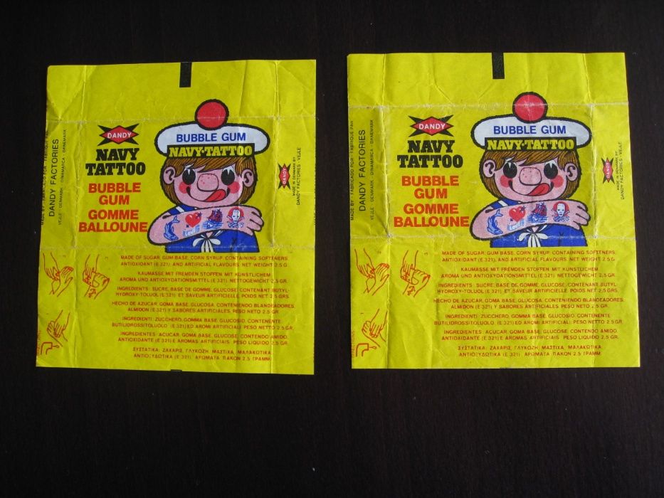 Картинки от дъвки и опаковки