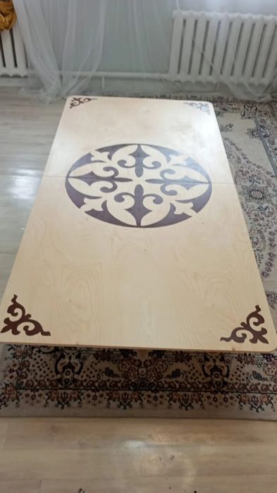 Қазақша үстел, төртбұрышты