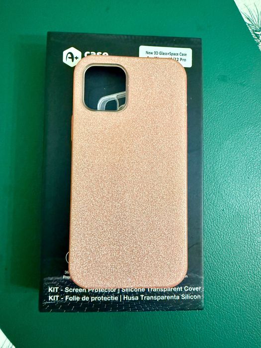 Калъф Iphone 12 блестящ/розов