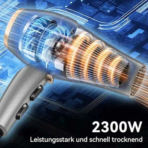 CONFU йонен сешоар 2300W с дифузер и концентратор