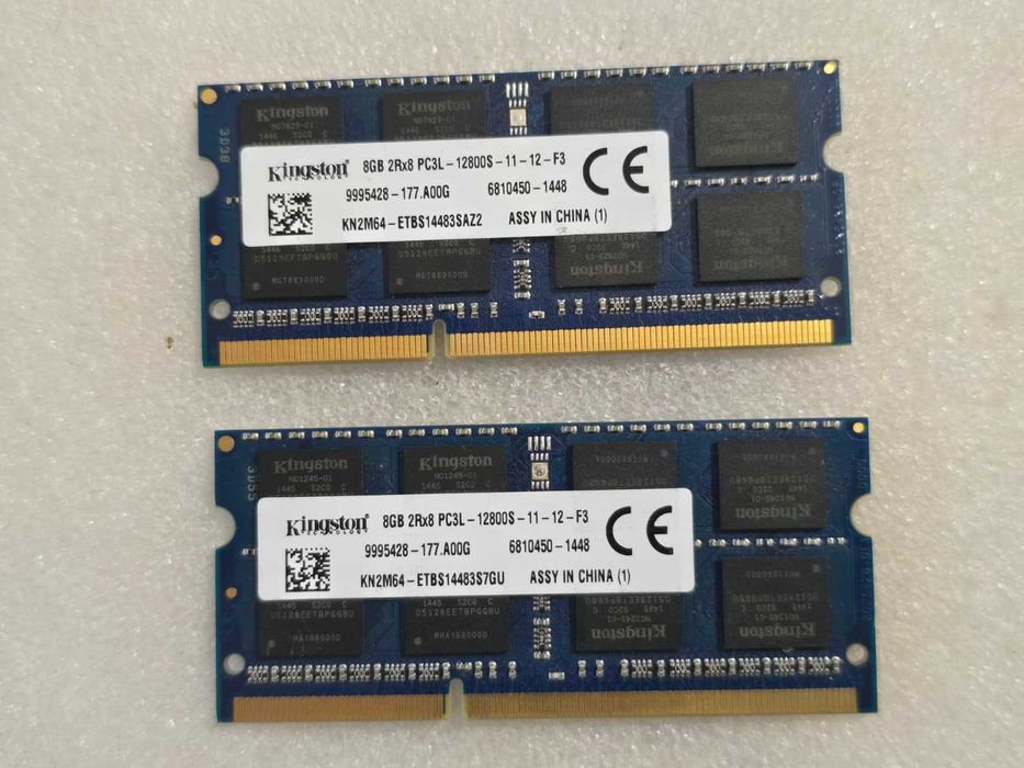 Kit memorie RAM laptop Kingston 16GB (2 x 8GB) 1600MHz DDR3L 1.35V