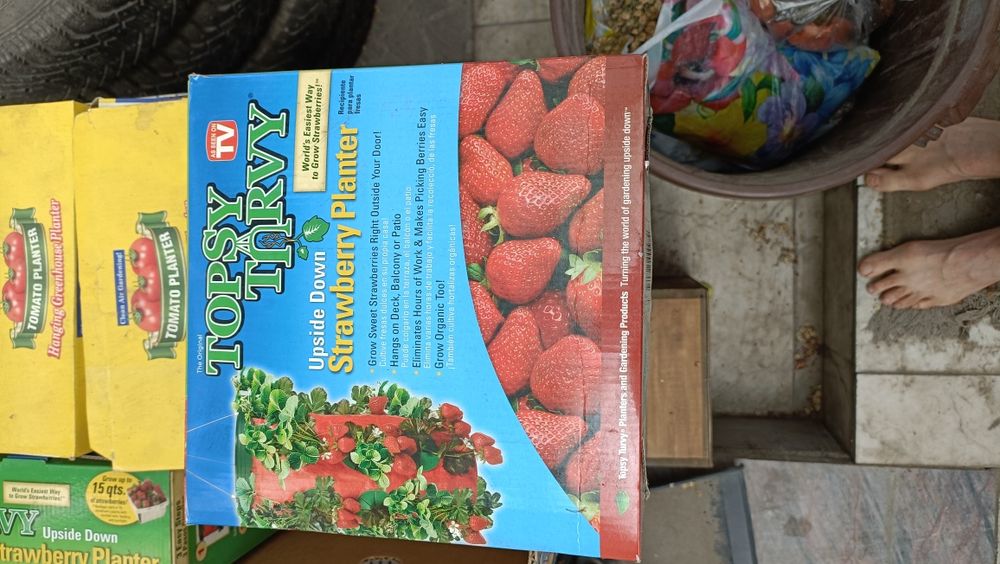 Висячие грядки для клубники