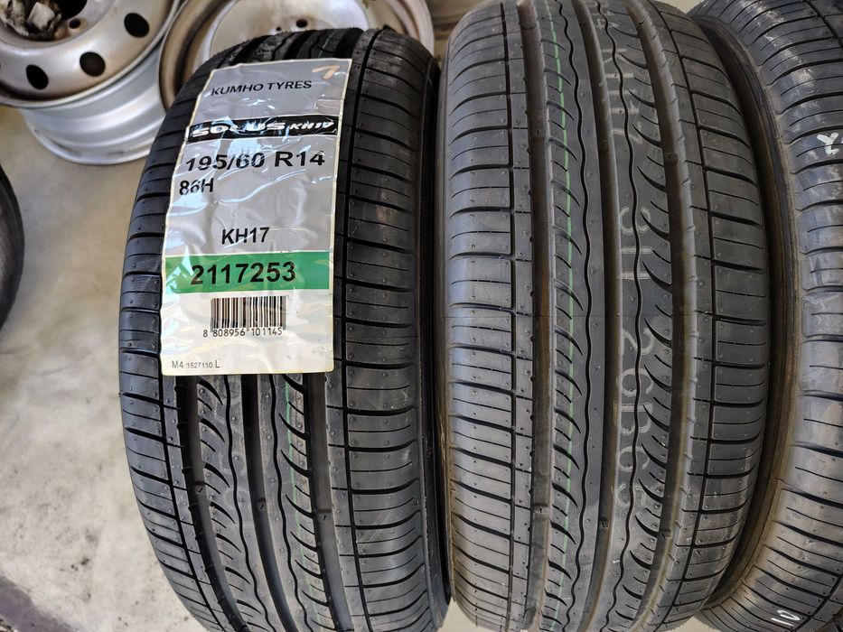 4бр.НОВИ летни гуми KUMHO 195 60 14 цена за брой