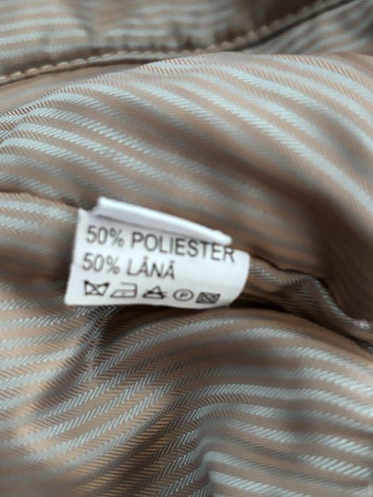 Palton Urma, roz prafuit, 50% lana