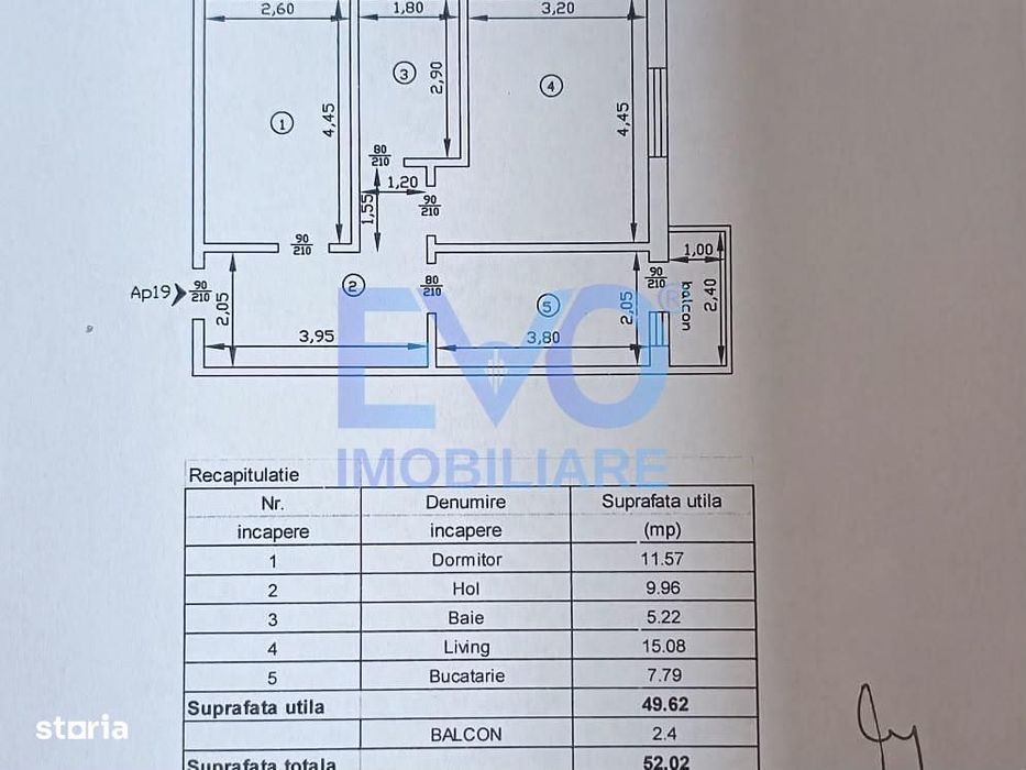 Apartament cu 2 camere, decomandat, mobilat&utilat, zona Galata Iasi