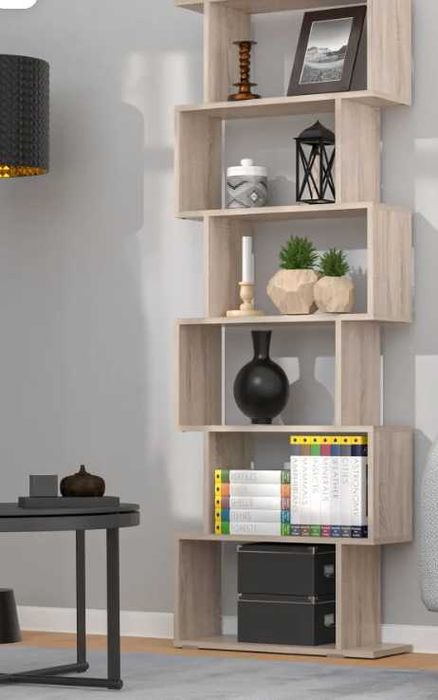 Стеллаж светлый новый.