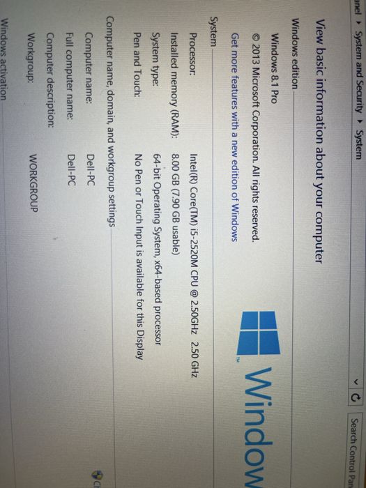 Laptop Dell Latitude E5520