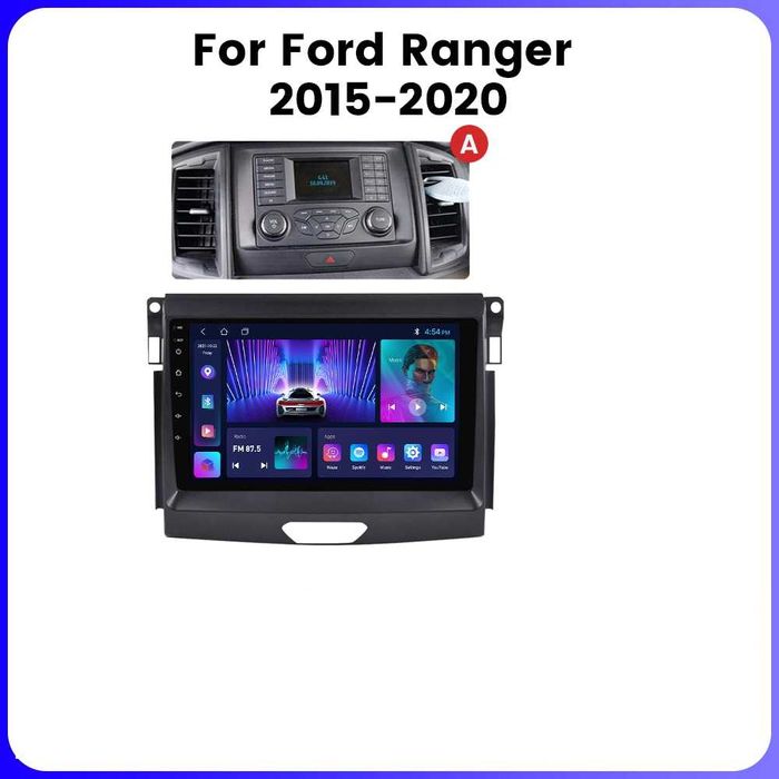 Navigatie Android 14 Ford Ranger 2015+ 1/8 Gb Waze CarPlay + CAMERA
