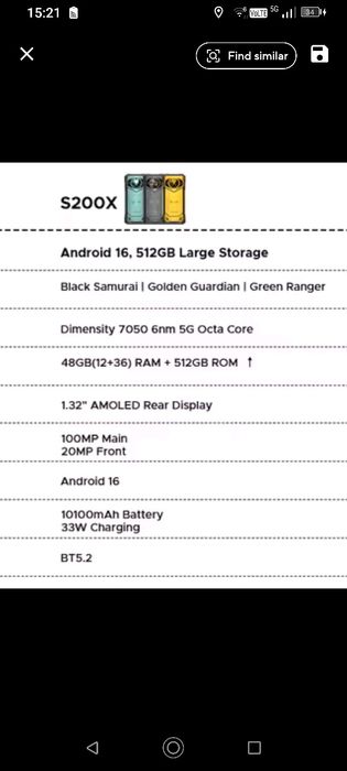 Doogee S200 X 5G RAM 12GB/512GB