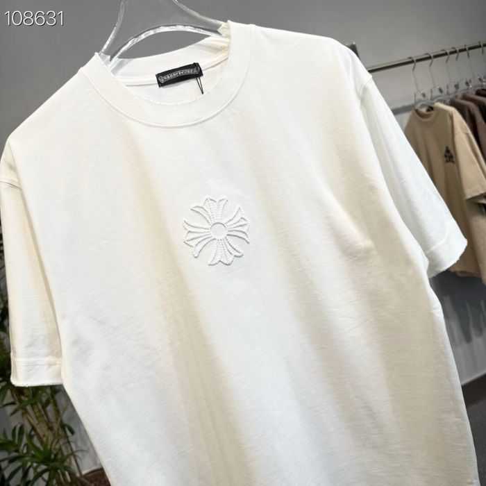 Tricou Chrome Hearts White  T-Shirt Alb [Verificare Colet] Caliate Premium