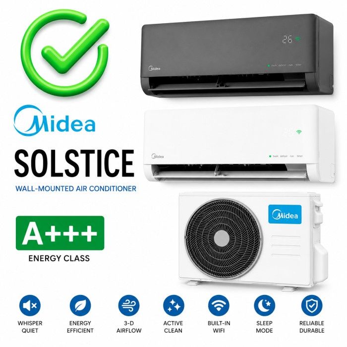 Кондиционер MIDEA 12 ALBA PRO Inverter Лучший выбор в жару, доставка