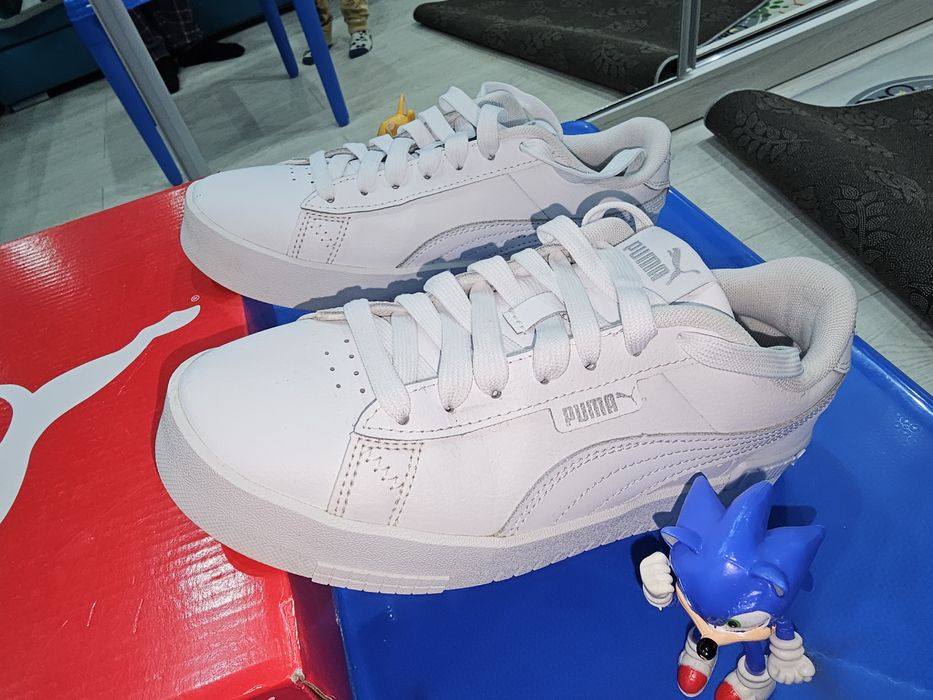 Adidasi PUMA piele culoare alba unisex 37.5 NOI