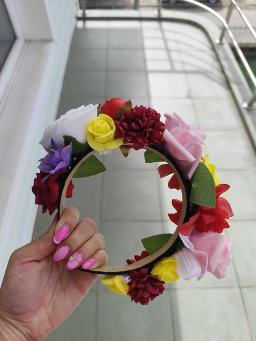 Ръчно изработена диадема/венче за народни танци!