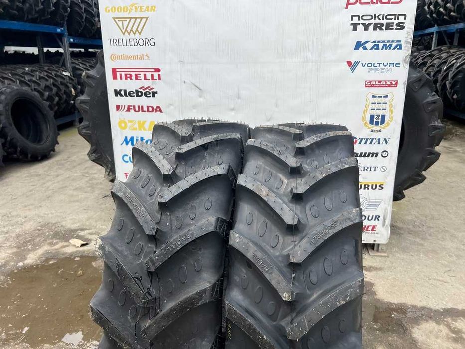 Cauciucuri noi 380/70R24 radiale pentru tractor fata