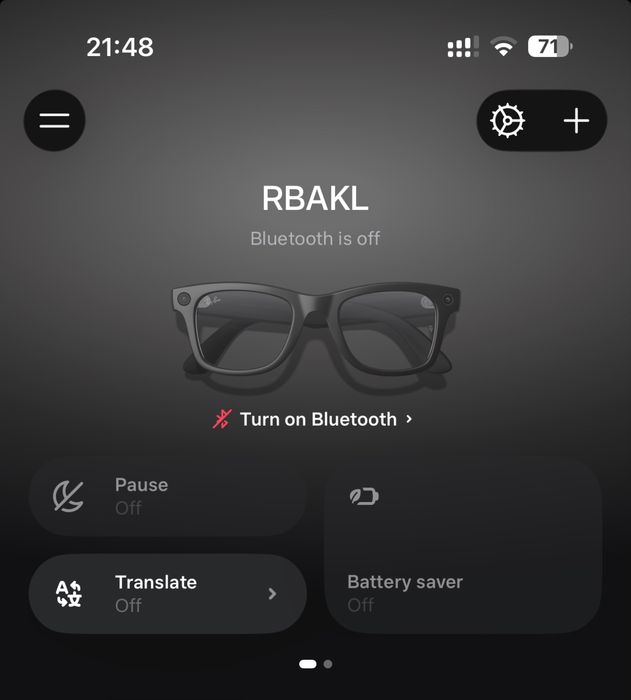 Ray-BanMeta Gen 2 (Standard) — Прозрачные линзы, идеал
