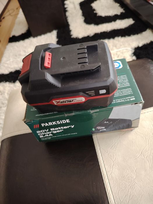 Flex polizor cu acumulator 20 v 4 ah parkside nou