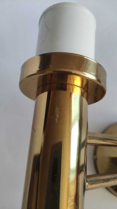 Аплик двойка за стена или таван от месинг