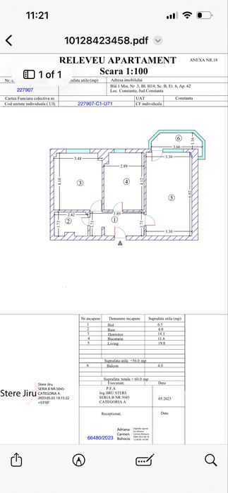 2 camere nou utilat mobilat - vedere Port