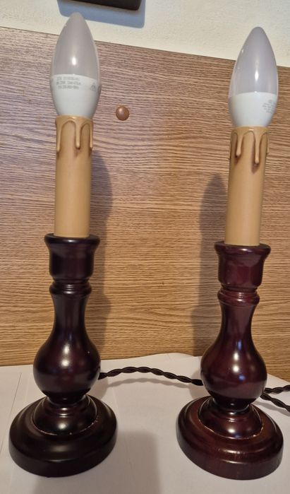 Set 2buc sfeșnice electrice tip lumânare perfect funcționale