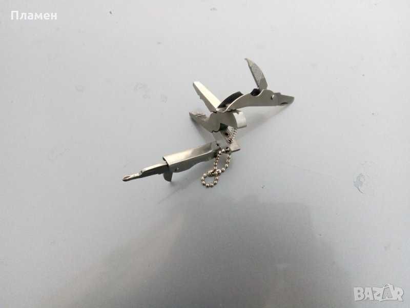 Джобни многофункционални сгъваеми клещи с инструменти,  50x32x7 mm