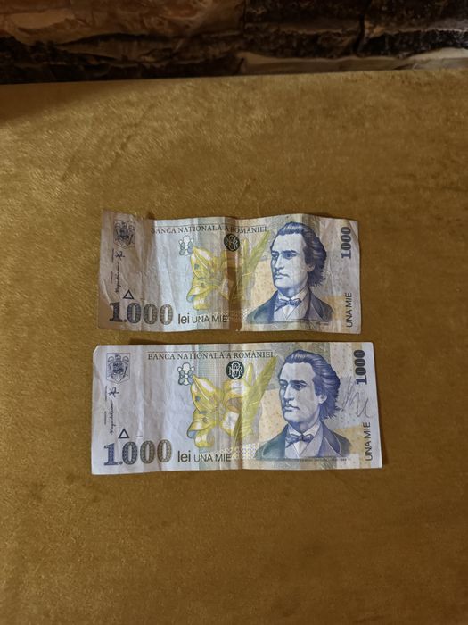Bancnote De 1000Lei Serie Limitată 001B și 010B