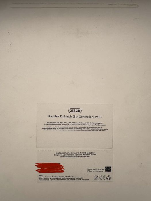 iPad Pro 12.9 6 поколение m2 чип