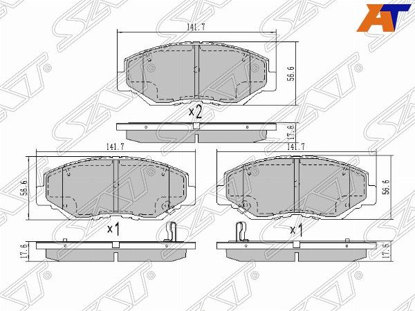 Колодки тормозные Honda Civic