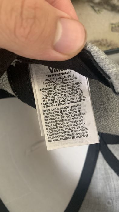 Бейсболка кепка Ванс/vans