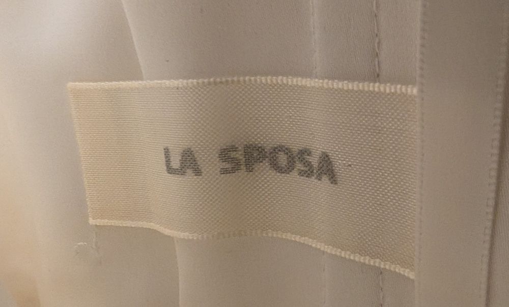 Rochie de mireasă LA SPOSA (Pronovias), A-line, dantelă și trenă