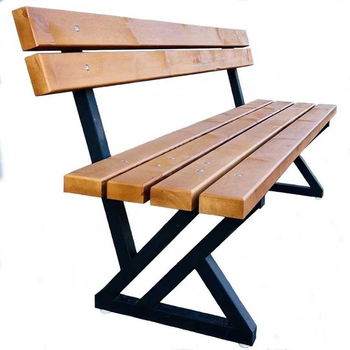 Градинска Пейка - Дърво и Метал, Дължина 180/200см