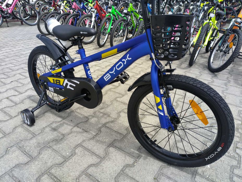 BYOX Велосипед 18" CHALLENGE син