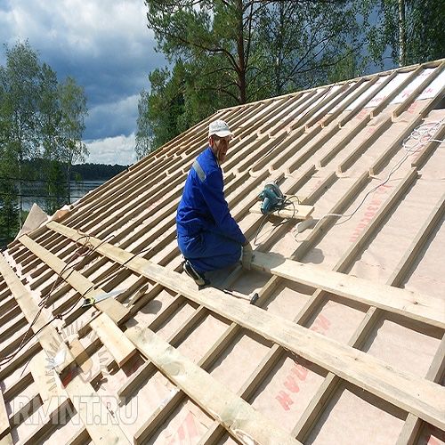 Облицовка блок крыша