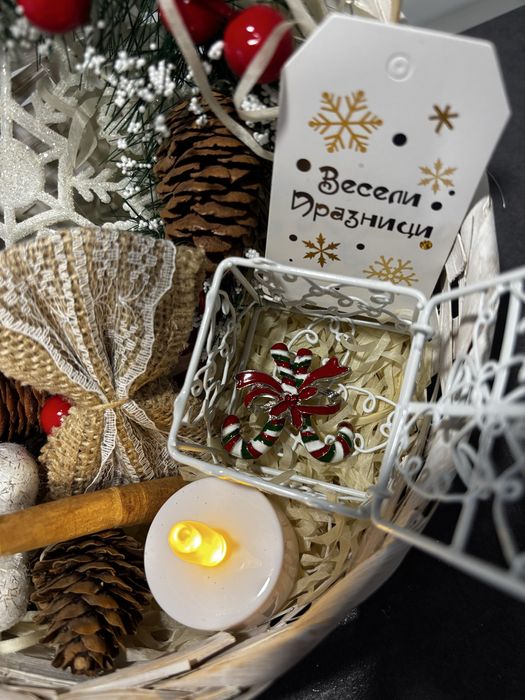 Коледна кошница handmade