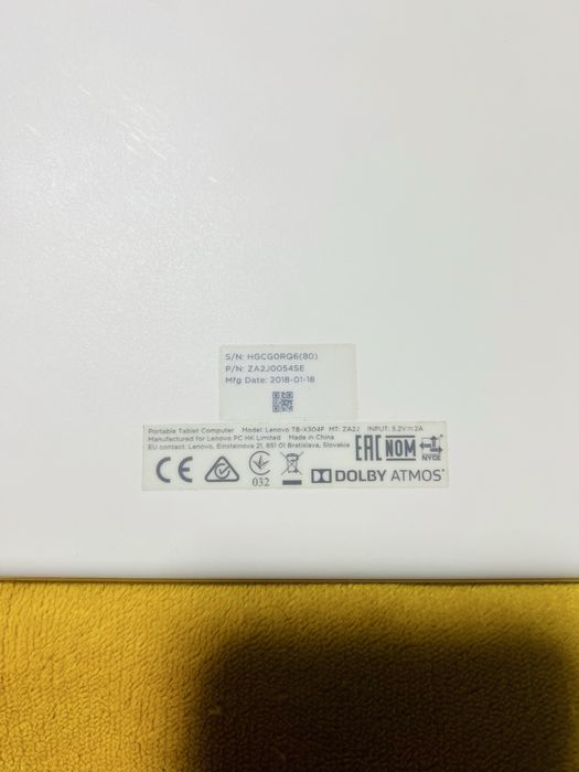 Tablet tbx304f lenovo