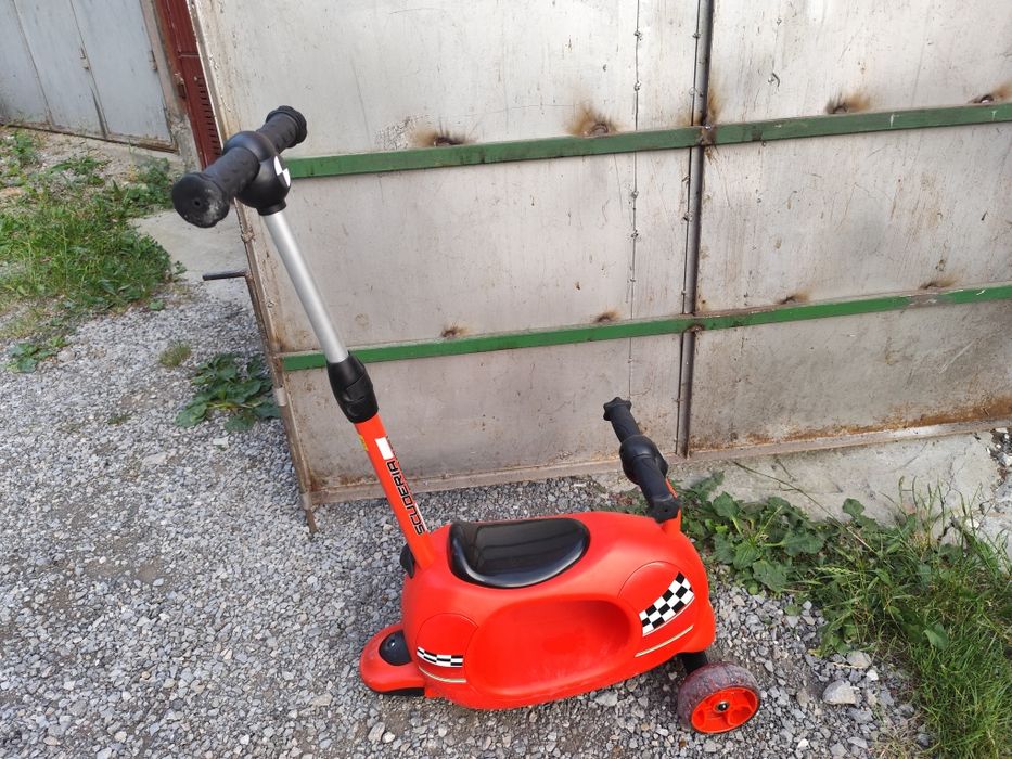 Детска тротинетка Mesuca - Ferrari, 4 в 1, червена