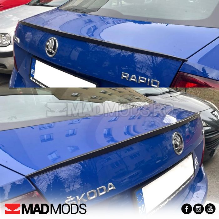 Eleron lip portbagaj haion Universal, Negru Lucios, Bmw Audi Skoda etc