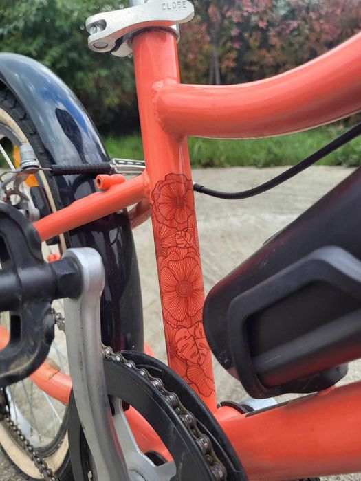 Bicicletă Riverside 500 20'' corail copii 120-135 cm