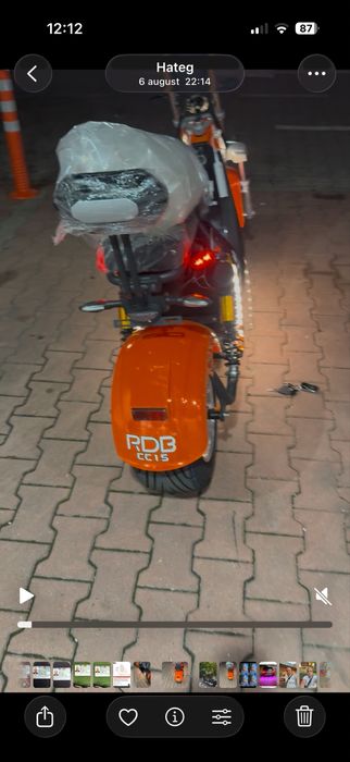Vand scuter electric 2000W este nou 80 km facuti 5500 roni este ultima