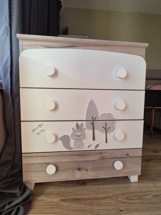 Бебешка кошара 120/60 + матрак Magniflex Pierre Cardin + детски скрин