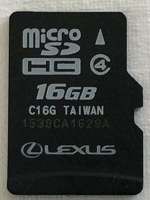 Ново Lexus 2025г Micro SD Card Europe Оригинална Навигационна Сд карта