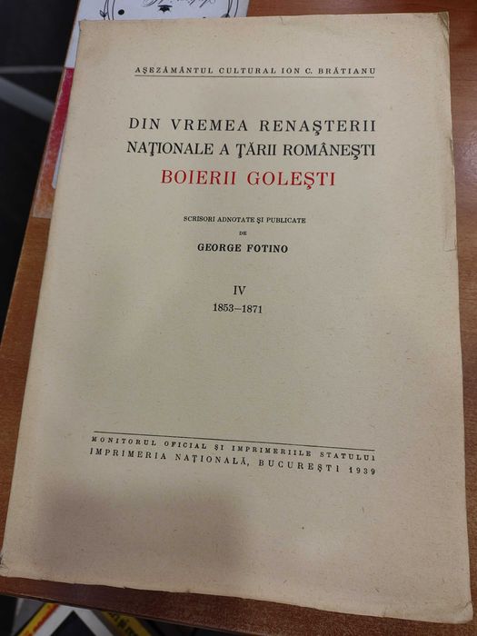 Carte "Boierii Golești" 4 vol
